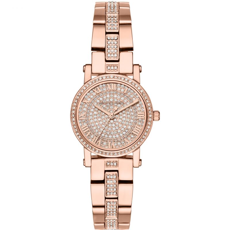 Buy Michael Kors Petite Norie Diamonds Dial Rose Gold Strap Watch for Women - Mk3776 in Pakistan