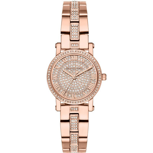 Buy Michael Kors Petite Norie Diamonds Dial Rose Gold Strap Watch for Women - Mk3776 in Pakistan