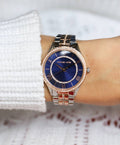 Buy Michael Kors Womens Quartz Lauryn Two Tone Stainless Steel Blue Dial 33mm Watch - Mk3929 in Pakistan