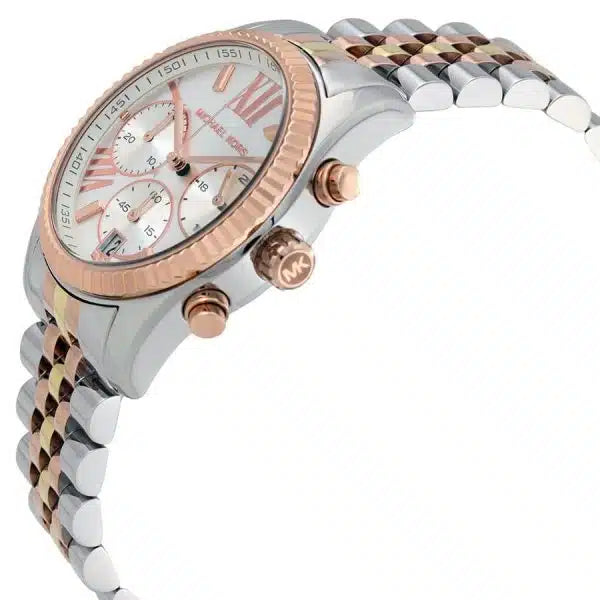 Buy Michael Kors Womens Quartz Lexington Stainless Steel Strap Silver Dial 38mm Watch - Mk5735 in Pakistan