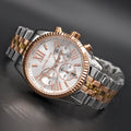 Buy Michael Kors Womens Quartz Lexington Stainless Steel Strap Silver Dial 38mm Watch - Mk5735 in Pakistan