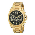 Buy Michael Kors Womens Chronograph Quartz Bradshaw Gold Stainless Steel Black Dial 43mm Watch - Mk5739 in Pakistan