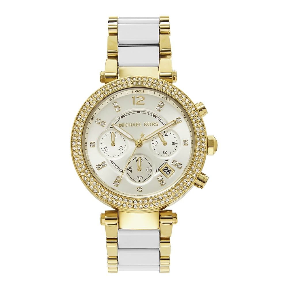 Buy Michael Kors Womens Quartz Parker Stainless Steel White Dial 39mm Watch - Mk6119 in Pakistan