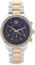 Buy Michael Kors Womens Quartz Two-tone Stainless Steel Navy Blue Dial 40mm Watch - Mk6205 in Pakistan