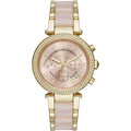 Buy Michael Kors Parker Chronograph Pink Dial Two Tone Strap Watch for Women - Mk6326 in Pakistan