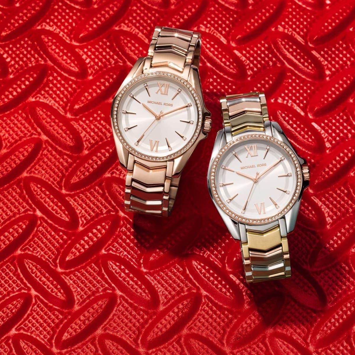 Buy Michael Kors Womens Quartz Whitney Rose Gold Stainless Steel White Dial 38mm Watch - Mk6694 in Pakistan