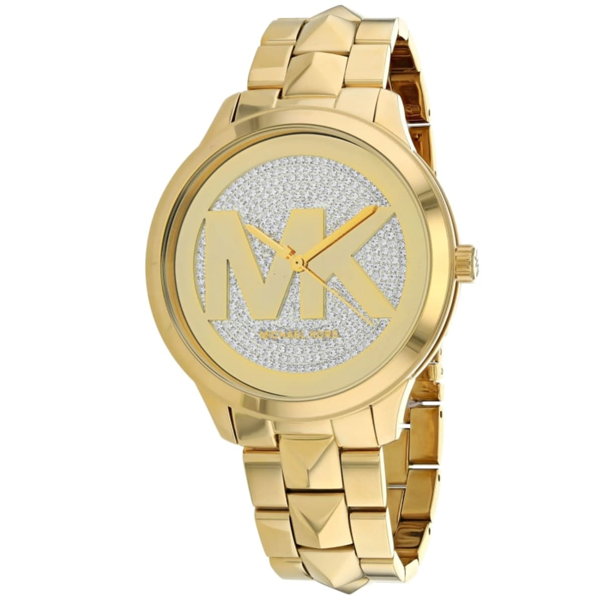 Buy Michael Kors Womens Quartz Runway Stainless Steel Gold Dial 44mm Watch - Mk6714 in Pakistan