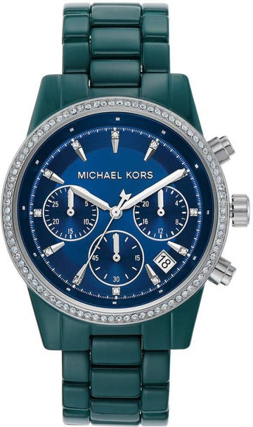 Buy Michael Kors Womens Quartz Blue Stainless Steel Blue Dial 37mm Watch - Mk6722 in Pakistan