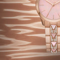 Buy Michael Kors Womens Quartz Runway Stainless Steel Pink Dial 28mm Watch - Mk6856 in Pakistan