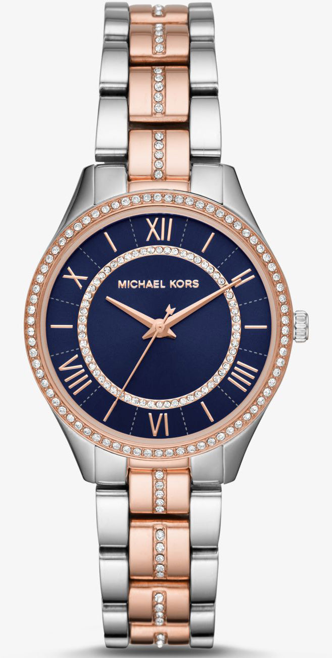 Buy Michael Kors Womens Quartz Lauryn Two Tone Stainless Steel Blue Dial 33mm Watch - Mk3929 in Pakistan