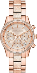 Buy Michael Kors Womens Quartz Ritz Stainless Steel Rose Gold Dial 37mm Watch - Mk6598 in Pakistan