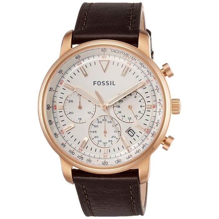 Buy Goodwin Chronograph White Dial Brown Leather Watch For Men in Pakistan