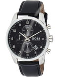 Buy Hugo Boss Quartz Black Leather Strap Black Dial 44mm Watch for Men - 1513782 in Pakistan