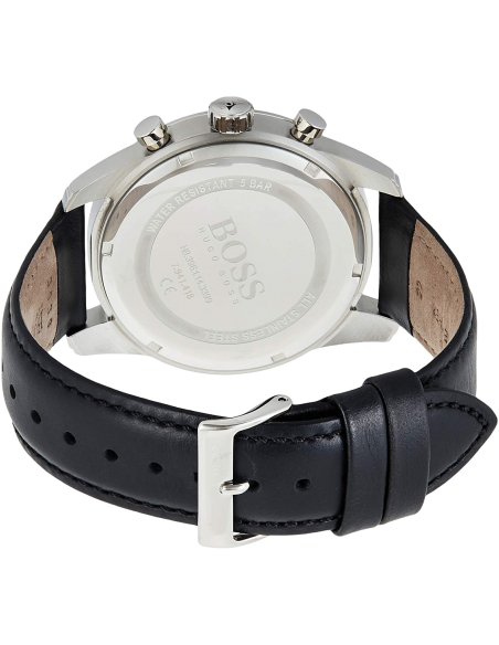 Buy Hugo Boss Quartz Black Leather Strap Black Dial 44mm Watch for Men - 1513782 in Pakistan
