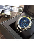 Buy Hugo Boss Mens Chronograph Quartz Talent Stainless Steel Blue Dial 42mm Watch - 1513582 in Pakistan