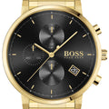 Buy Hugo Boss Mens Chronograph Quartz Integrity Stainless Steel Black Dial 43mm Watch - 1513781 in Pakistan