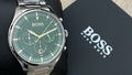 Buy Hugo Boss Mens Quartz Pioneer Stainless Steel Green Dial 44mm Watch - 1513868 in Pakistan