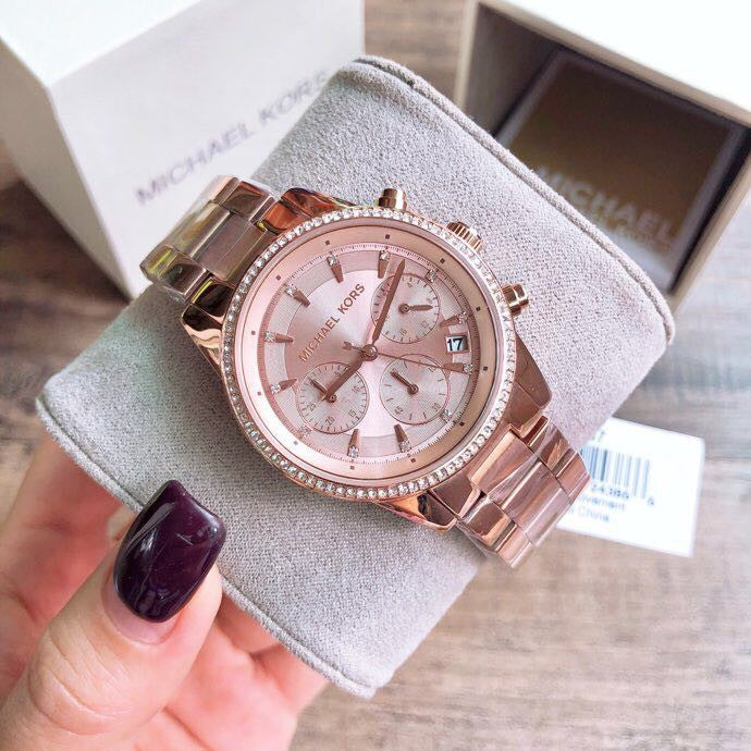 Buy Michael Kors Womens Quartz Stainless Steel Rose Gold Dial 37mm Watch - Mk6357 in Pakistan