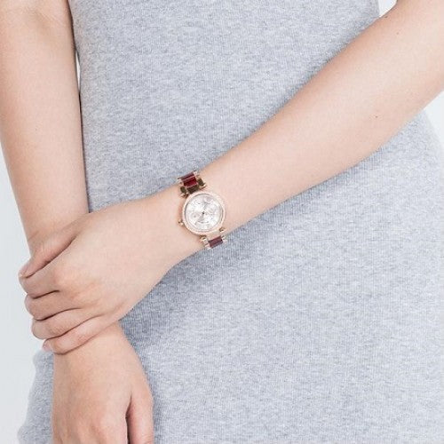 Buy Michael Kors Womens Quartz Stainless Steel Rose Gold Dial 33mm Watch - Mk6239 in Pakistan