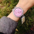 Buy Michael Kors Womens Quartz Parker Silver Stainless Steel Pink Dial 39mm Watch - Mk6105 in Pakistan