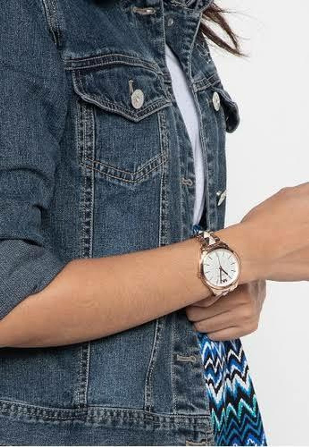 Buy Michael Kors Womens Quartz Runway Stainless Steel Mother Of Pearl Dial 38mm Watch - Mk6671 in Pakistan