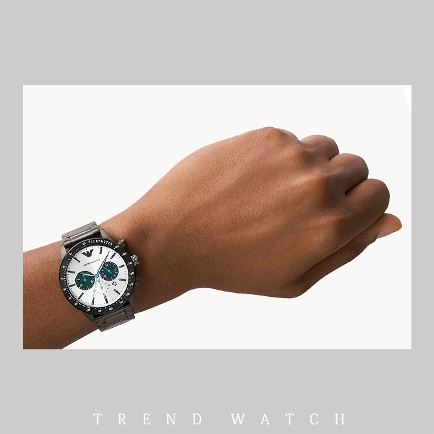 Buy Emporio Armani Men's Chronograph Stainless Steel MultiColour Dial 43mm Watch AR11471 in Pakistan