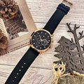 Buy Tommy Hilfiger Mens Quartz Black Leather Strap Black Dial 46mm Watch - 1791798 in Pakistan