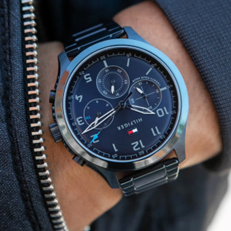 Buy Tommy Hilfiger Quartz Stainless Steel Blue Dial 45mm Watch for Men - 1791853 in Pakistan