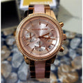 Buy Michael Kors Womens Quartz Ritz Stainless Steel Rose Gold Dial 37mm Watch - Mk6307 in Pakistan