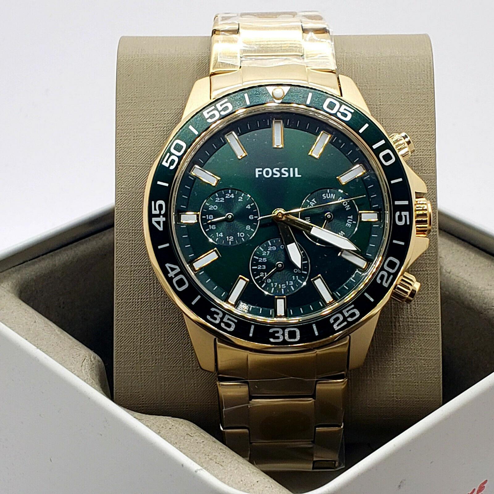 Buy Men's Chronograph Quartz Bannon Stainless Steel Green Dial 45Mm Watch in Pakistan