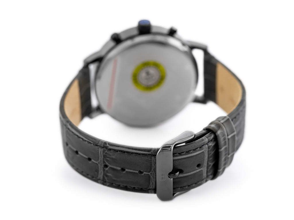 Buy Tommy Hilfiger Mens Quartz Leather Strap Black Dial 44mm Watch - 1710395 in Pakistan
