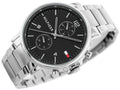 Buy Tommy Hilfiger Mens Quartz Silver Stainless Steel Black Dial 44mm Watch - 1710413 in Pakistan