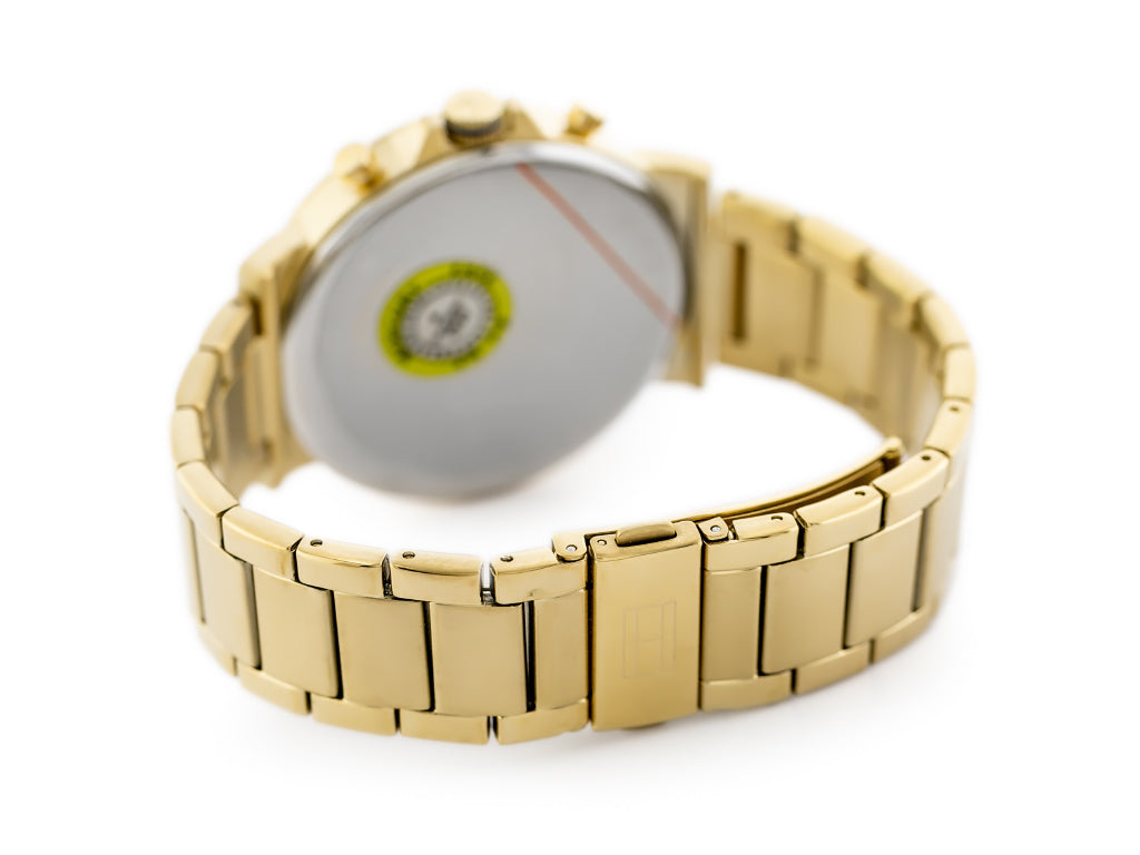 Buy Tommy Hilfiger Mens Quartz Gold Stainless Steel Gold Dial 44mm Watch - 1710415 in Pakistan