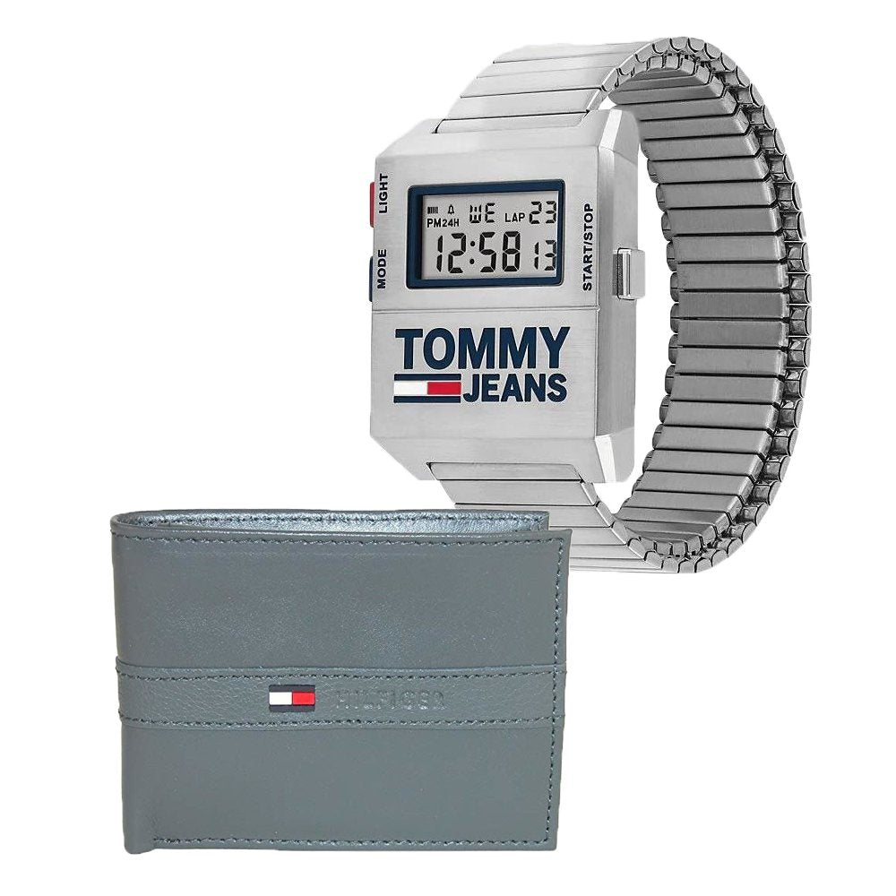 Buy Tommy Hilfiger Mens Digital Stainless Steel White Dial 32mm Watch - 1791669 in Pakistan
