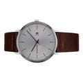 Buy Tommy Hilfiger Quartz Brown Leather Strap Silver Dial 40mm Watch for Men - 1791463 in Pakistan