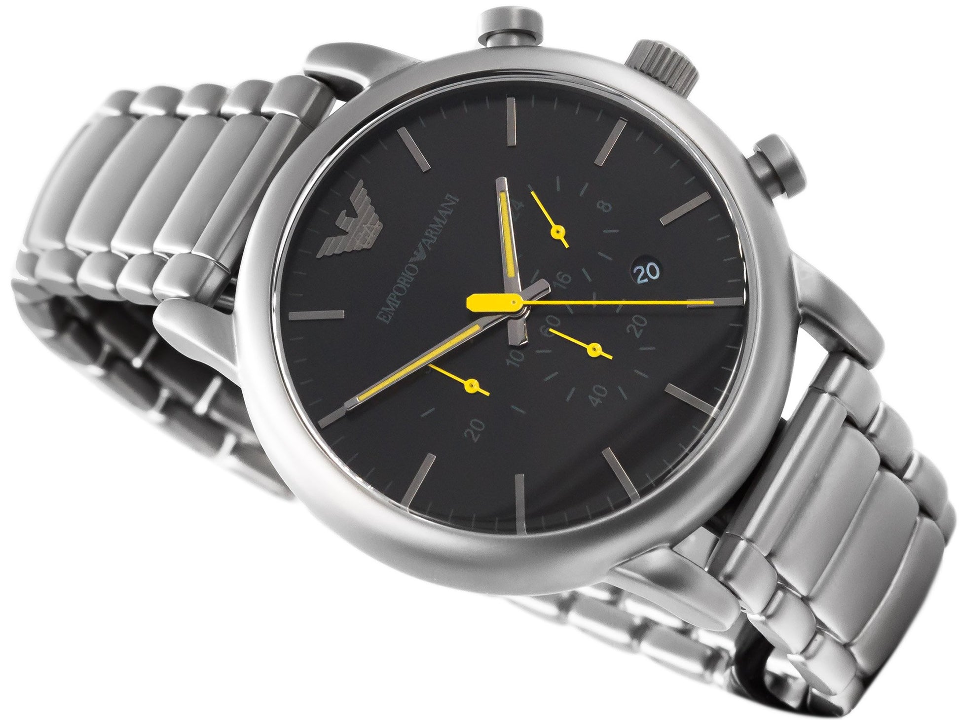 Buy Emporio Armani Men’s Quartz Stainless Steel Black 46mm Watch - AR11324 in Pakistan