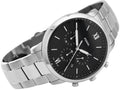 Buy Men's Chronograph Quartz Neutra Silver Stainless Steel Black Dial 44Mm Watch in Pakistan