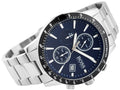 Buy Hugo Boss Mens Chronograph Quartz Rafale Silver Stainless Steel Blue Dial 43mm Watch - 1513510 in Pakistan