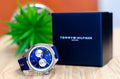 Buy Tommy Hilfiger Mens Quartz Blue Silicone Strap Blue Dial 44mm Watch - 1791781 in Pakistan