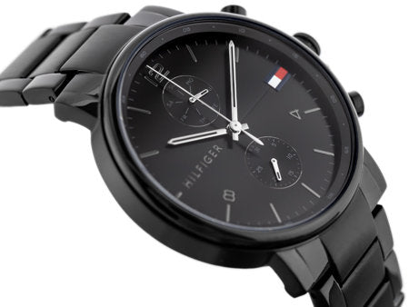 Buy Tommy Hilfiger Mens Quartz Stainless Steel Black Dial 44mm Watch - 1710414 in Pakistan