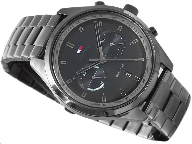 Buy Tommy Hilfiger Mens Quartz Stainless Steel Grey Dial 44mm Watch - 1791727 in Pakistan