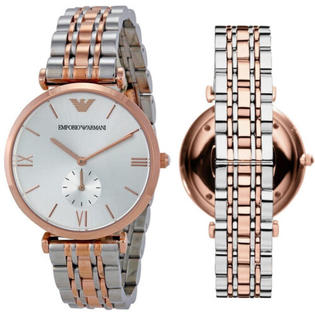 Buy Emporio Armani Men’s Quartz Two Tone Stainless Steel Silver Dial 40mm Watch - AR1677 in Pakistan