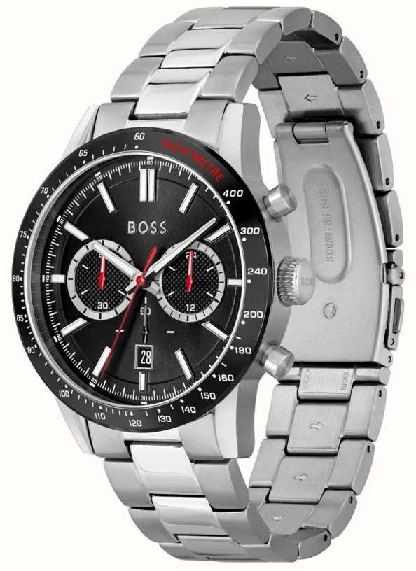 Buy Hugo Boss Mens Chronograph Quartz Rafale Stainless Steel Black Dial 44mm Watch - 1513509 in Pakistan