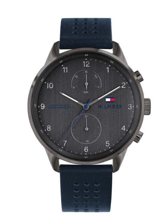Buy Tommy Hilfiger Quartz Leather Strap Grey Dial 44mm Watch for Men - 1791578 in Pakistan