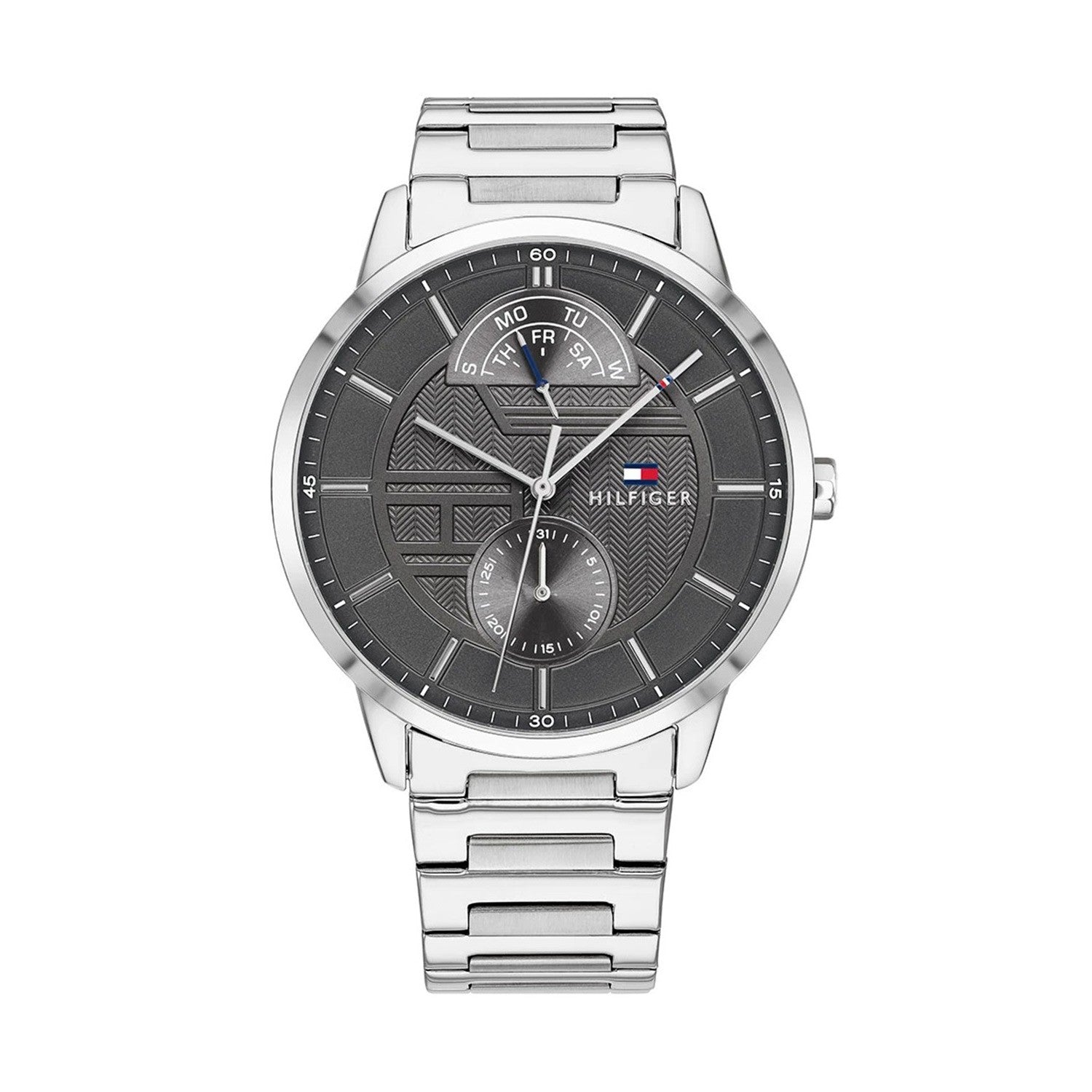 Buy Tommy Hilfiger Mens Quartz Stainless Steel Grey Dial 44mm Watch - 1791608 in Pakistan
