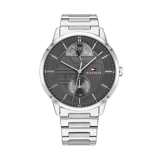 Buy Tommy Hilfiger Mens Quartz Stainless Steel Grey Dial 44mm Watch - 1791608 in Pakistan