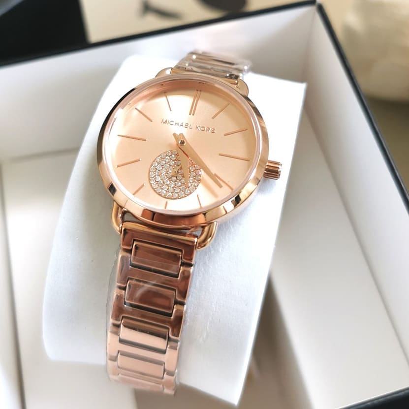 Buy Michael Kors Quartz Stainless Steel Rose Gold Dial 28mm Watch for Women - Mk3839 in Pakistan