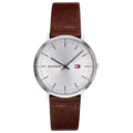Buy Tommy Hilfiger Quartz Brown Leather Strap Silver Dial 40mm Watch for Men - 1791463 in Pakistan