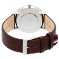 Buy Tommy Hilfiger Quartz Brown Leather Strap Silver Dial 40mm Watch for Men - 1791463 in Pakistan
