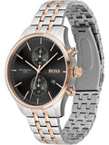 Buy Hugo Boss Mens Chronograph Quartz Grand Prix Stainless Steel Black Dial 44mm Watch - 1513473 in Pakistan